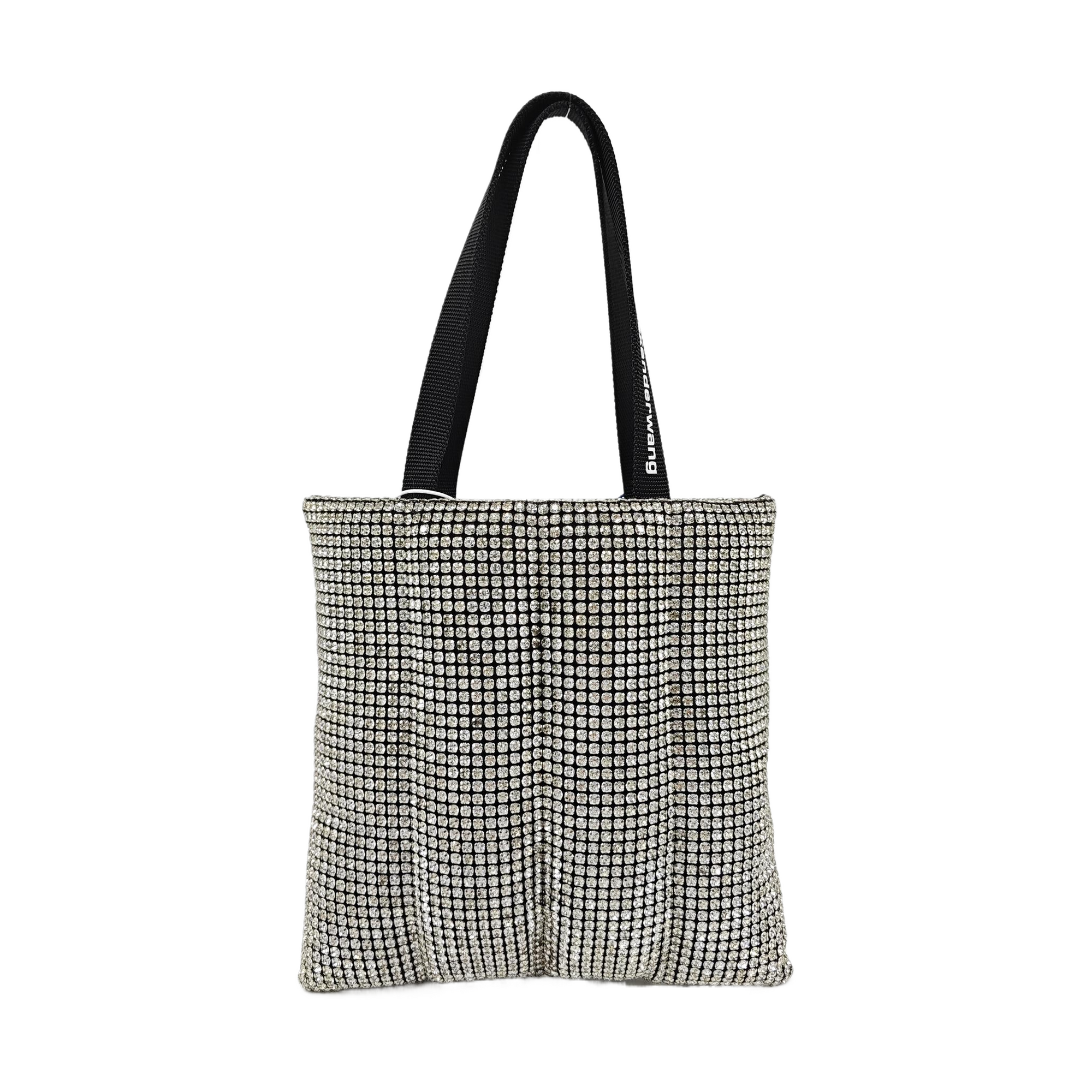 Lab-Grown Diamond Top Handle Bag Black