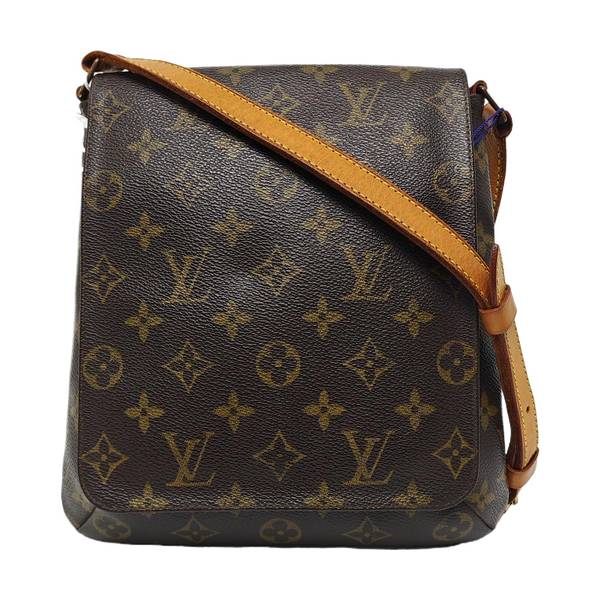 MUSETTE TANGO PM Monogram Coated Canvas Brown