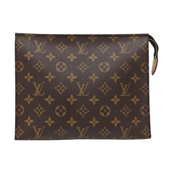 TOILET POCKET 26 Monogram Coated Canvas Brown