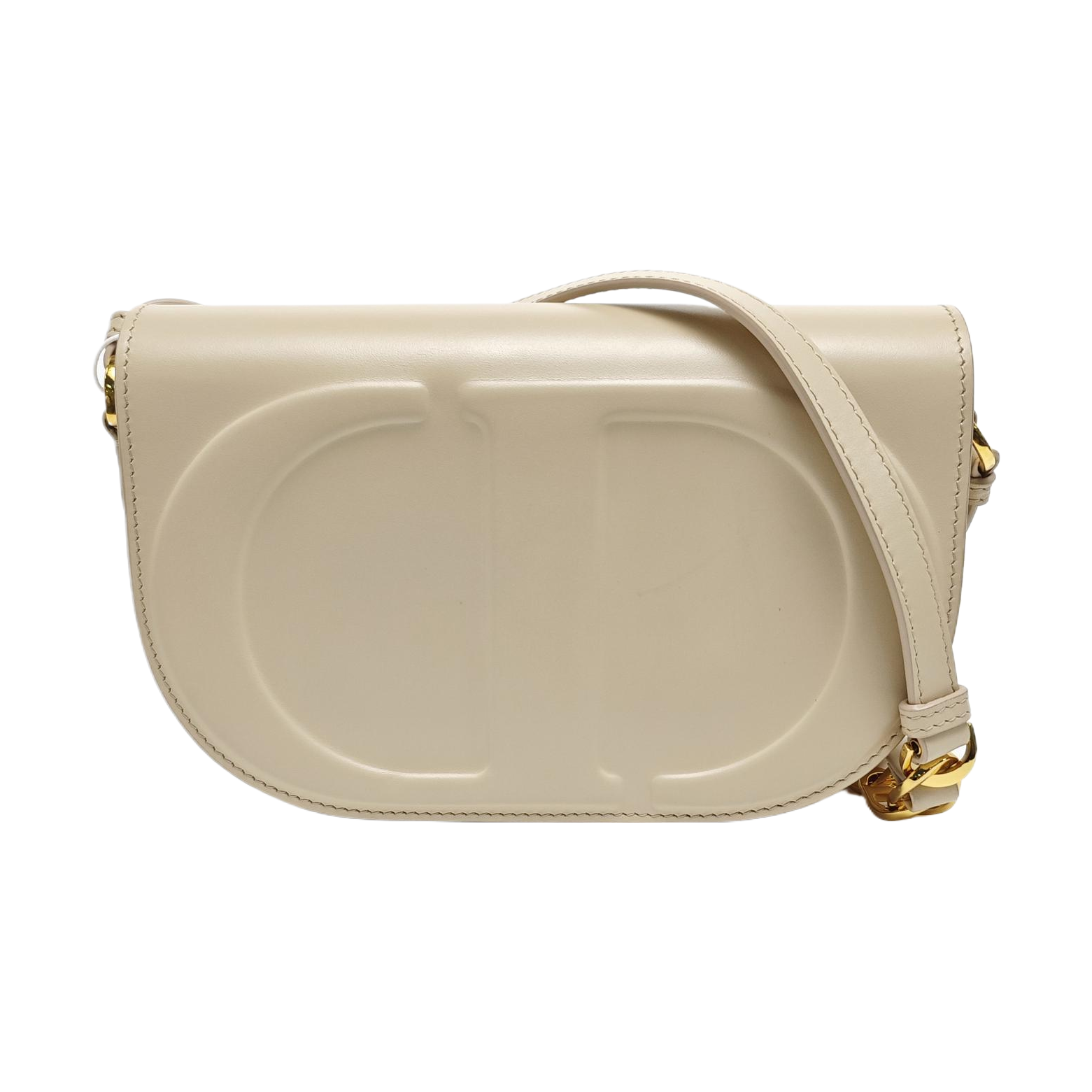 Calfskin Crossbody Bag Beige