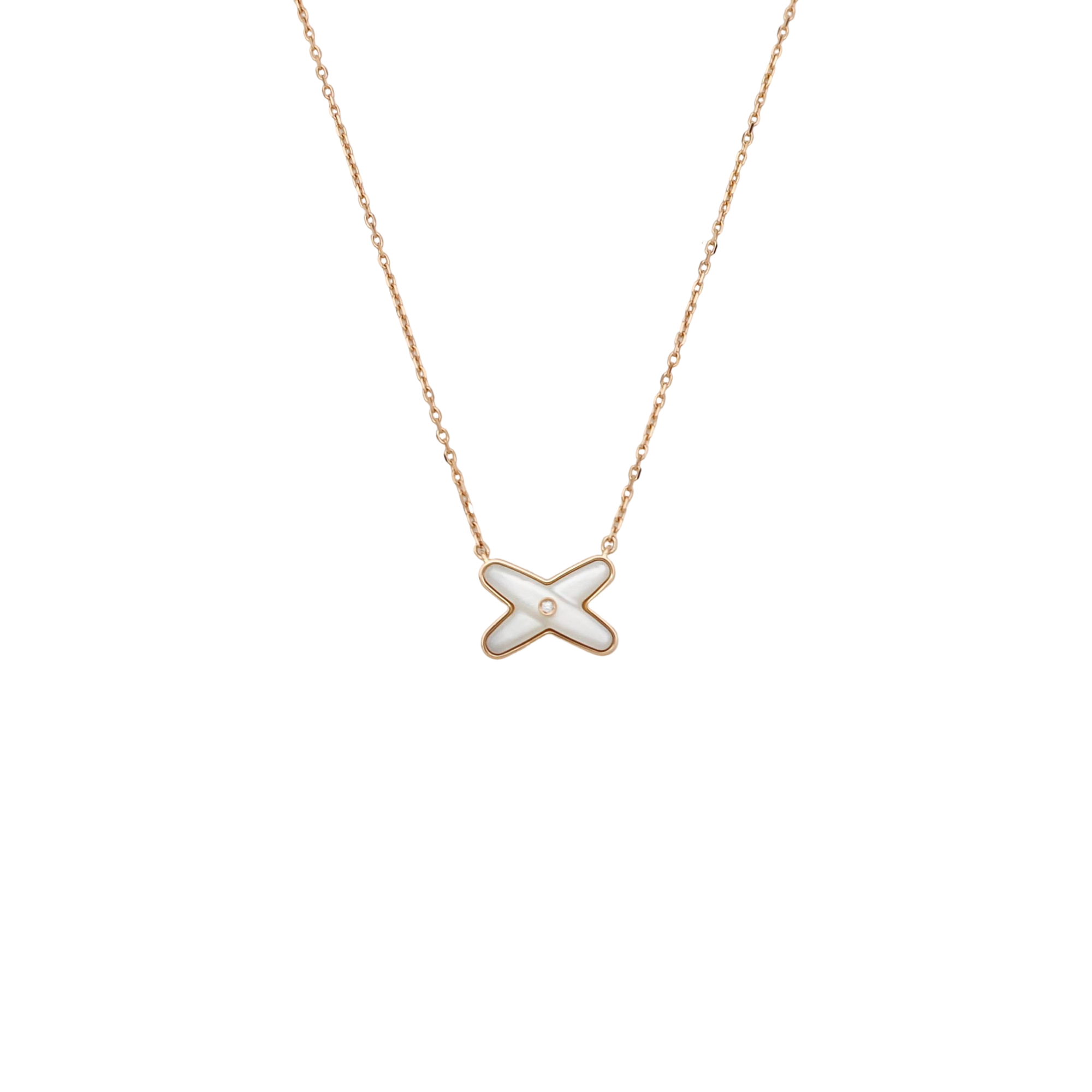 Jeux De Liens 18k Rose Gold Necklace