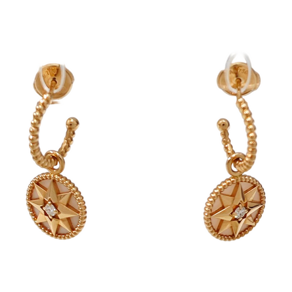 Rose Des Vents 18k Rose Gold Stud Earrings
