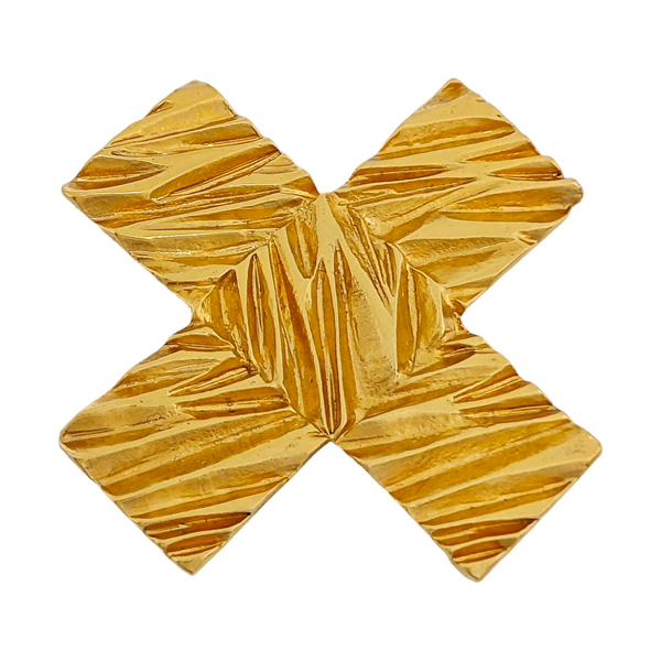 Metal Gold Brooch