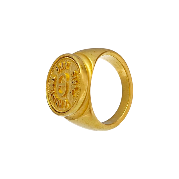 Metal Gold Ring EU 50