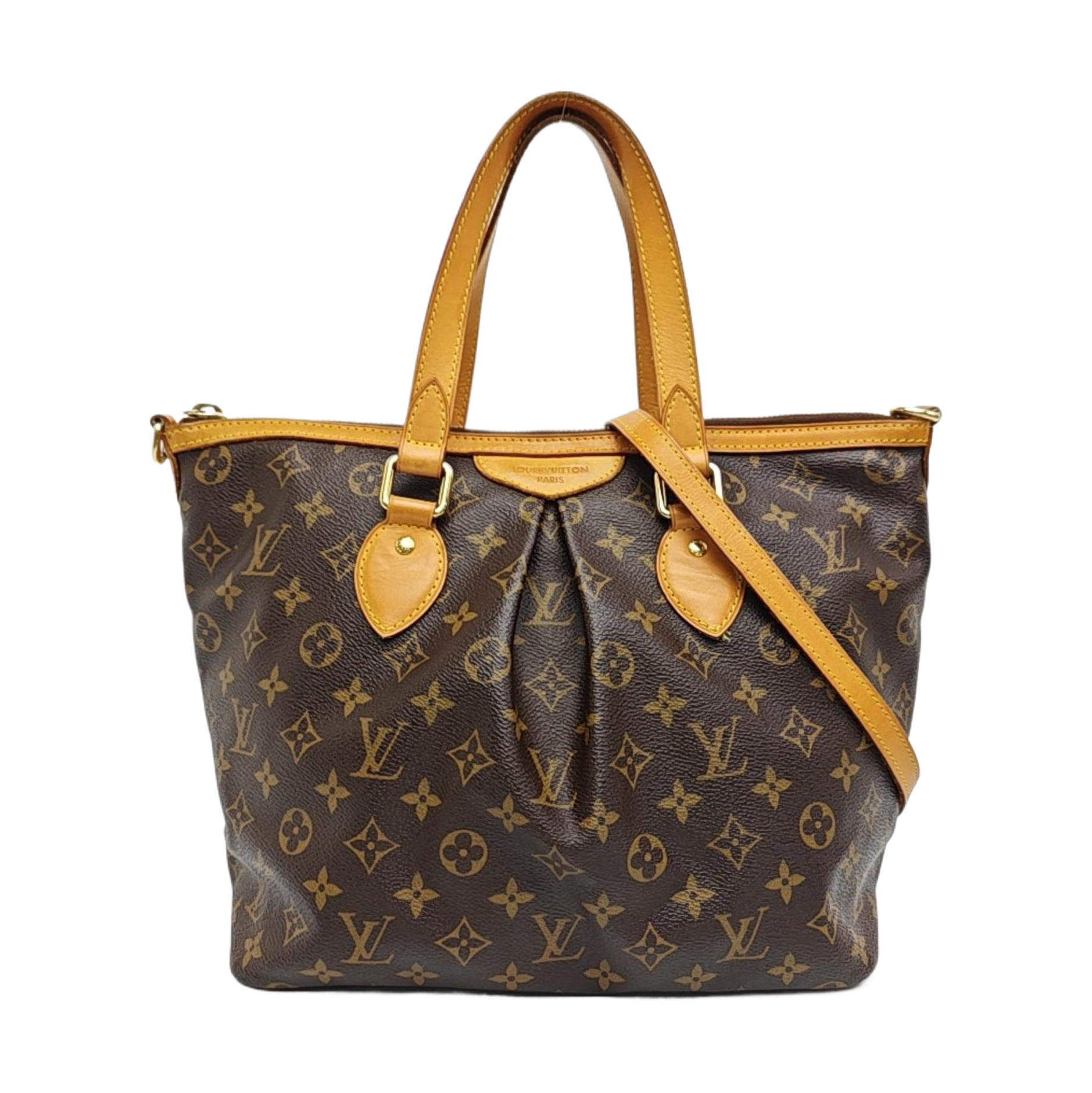 PALERMO PM Monogram Coated Canvas Brown