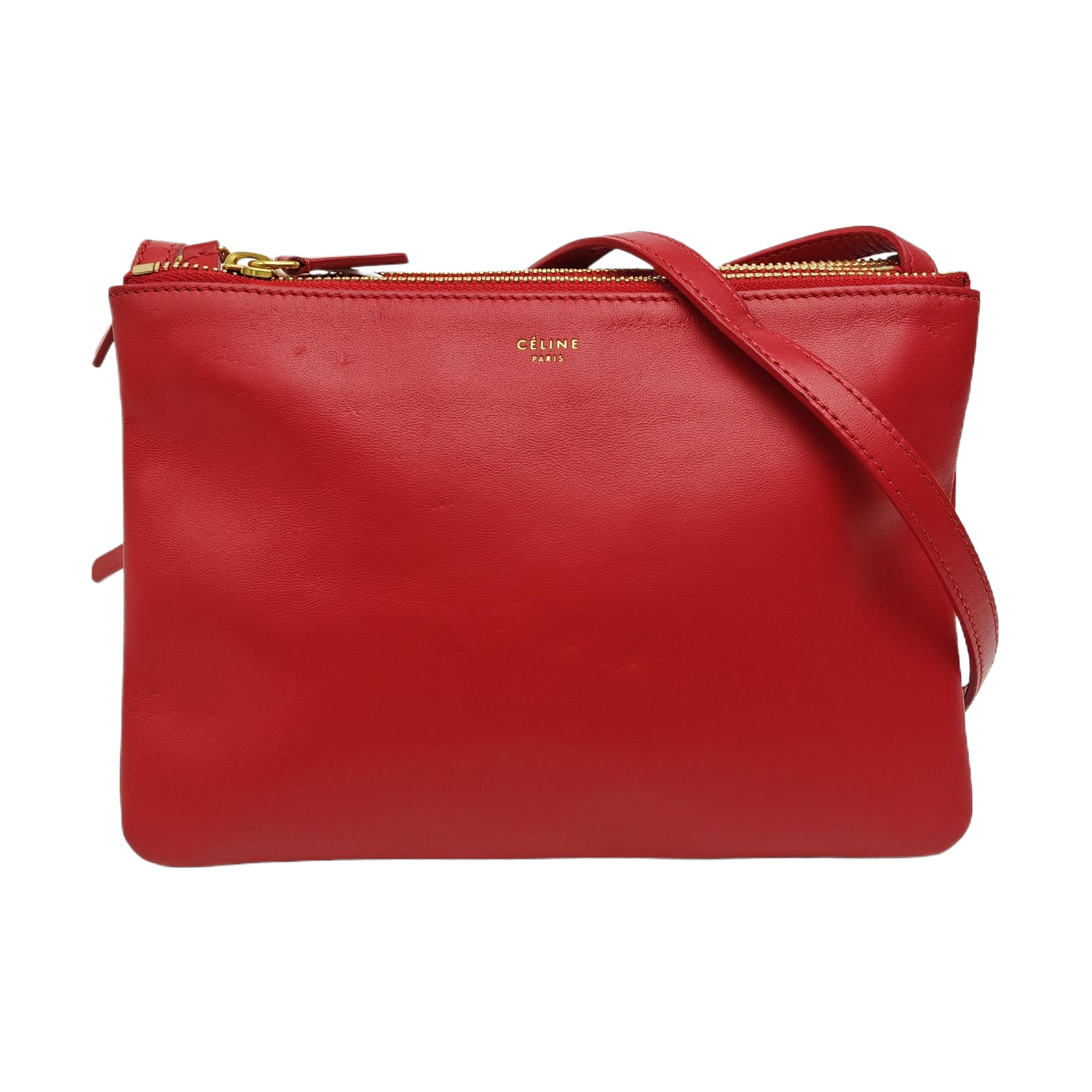 TRIO Small Calfskin Red