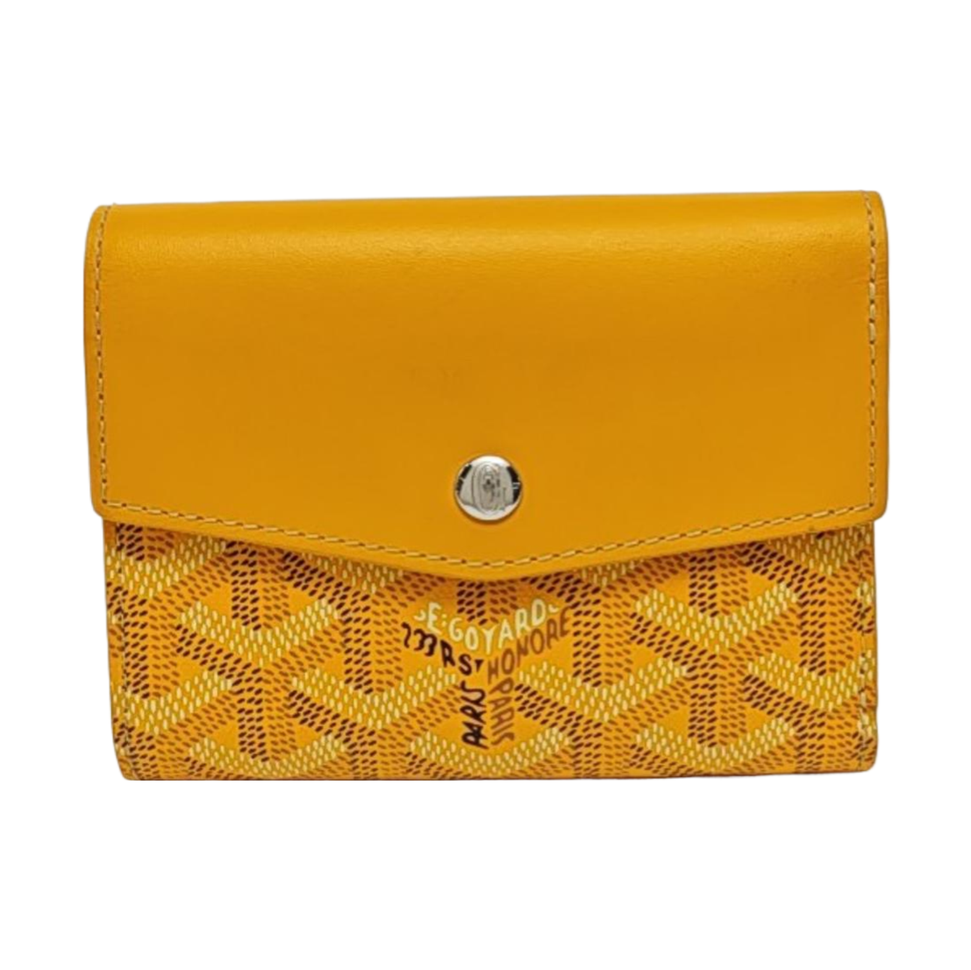 Saint-Marc Coated Canvas Yellow Wallet
