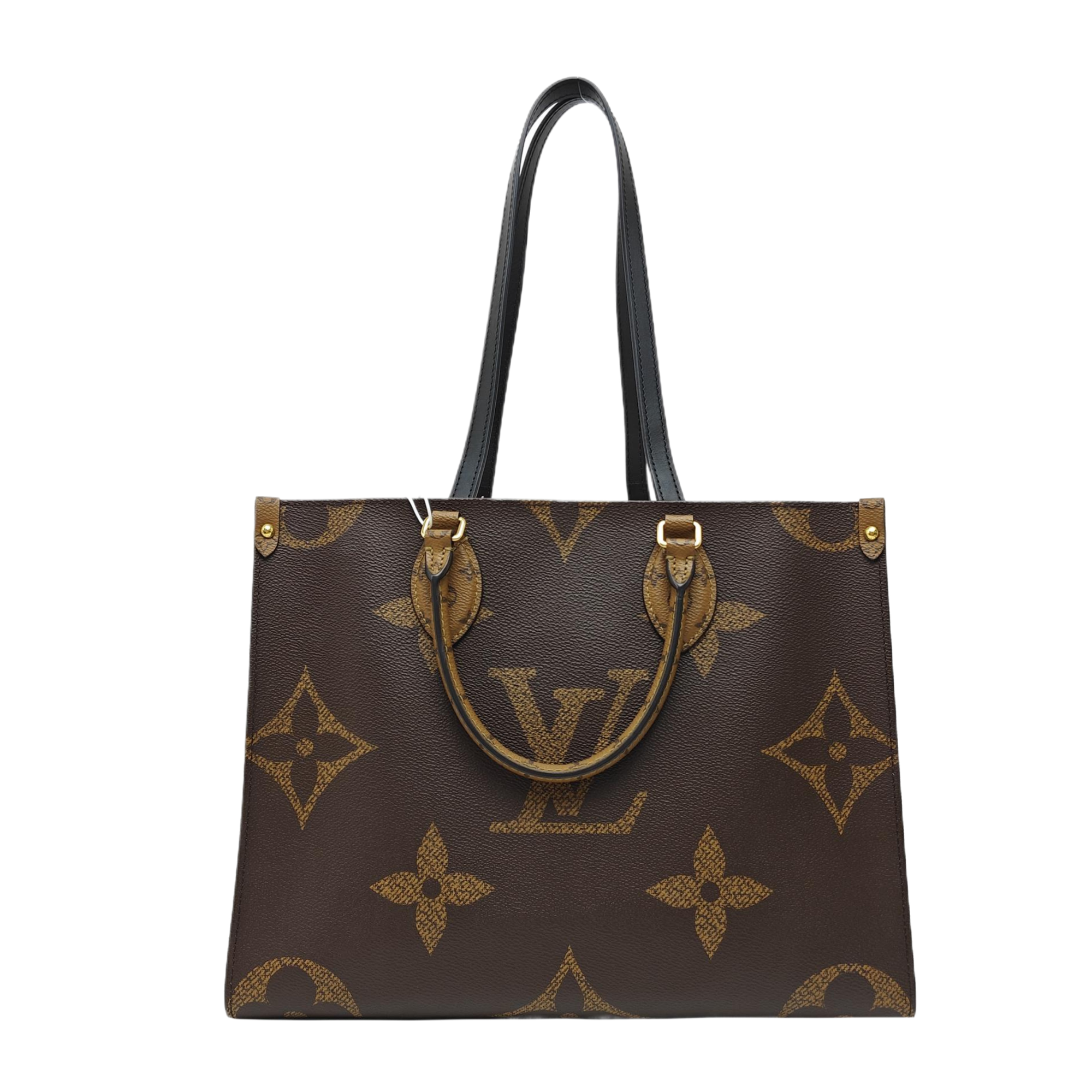ONTHEGO MM Monogram Coated Canvas Brown