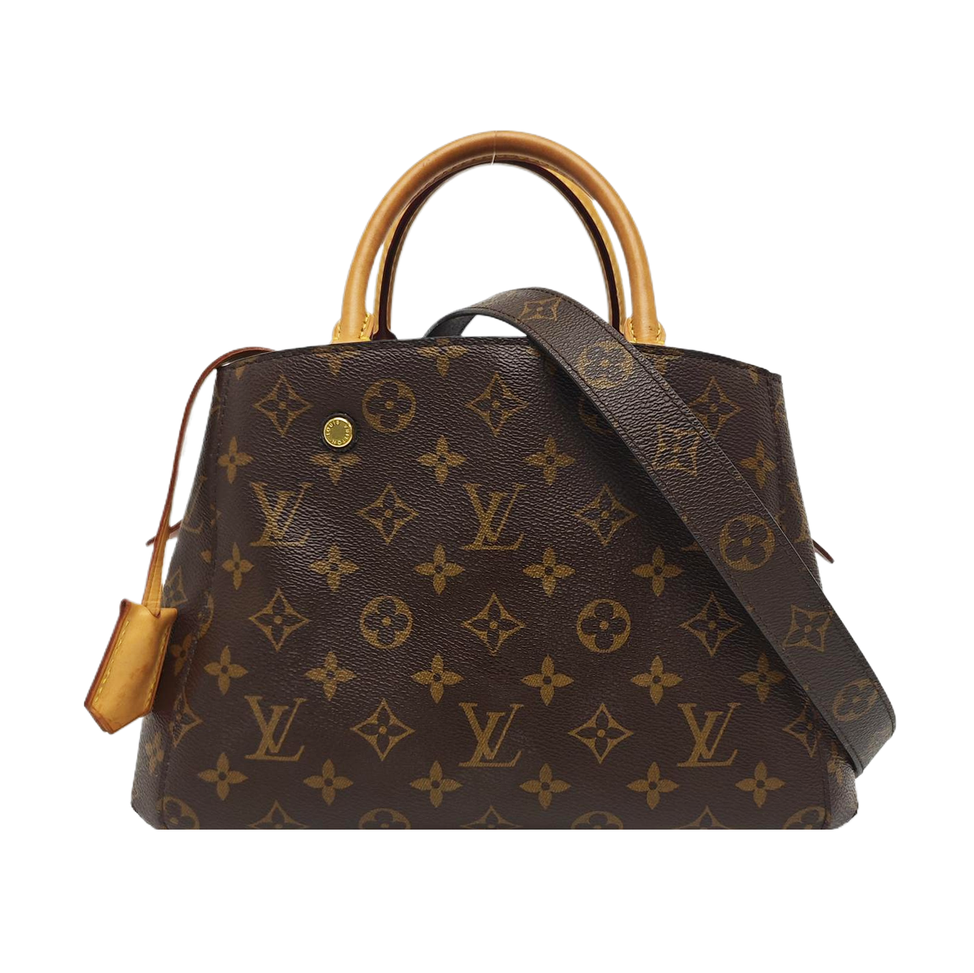 MONTAIGNE Monogram Coated Canvas Brown