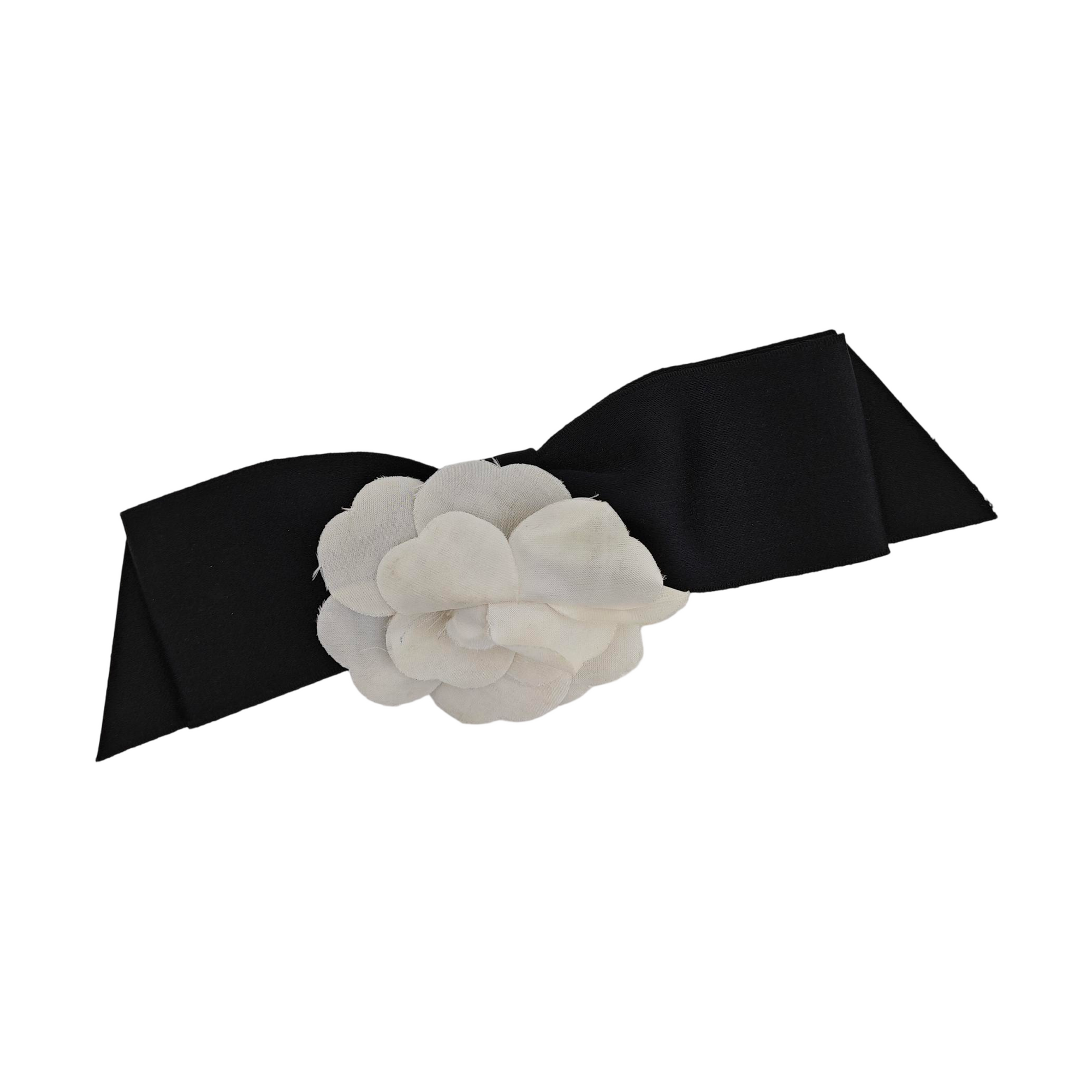 Fabric Black Brooch