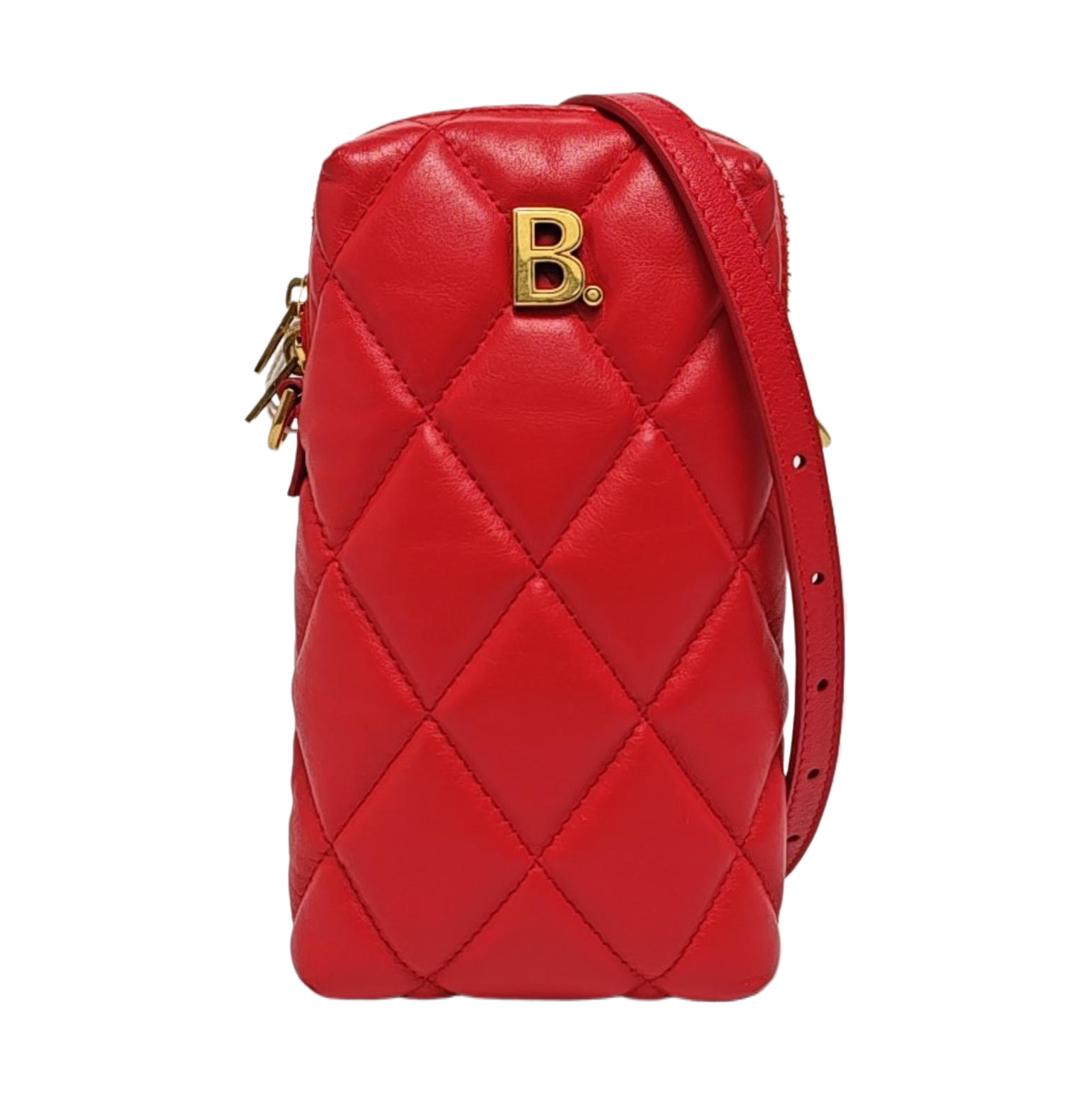 Touch Quilted Calfskin Red