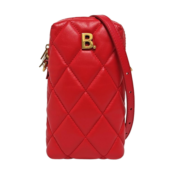 Touch Quilted Calfskin Red