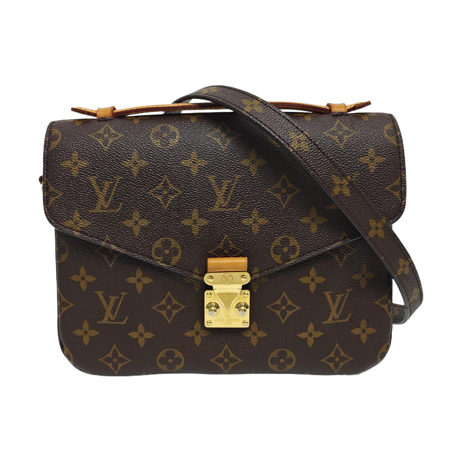 MÉTIS MM Monogram Coated Canvas Brown