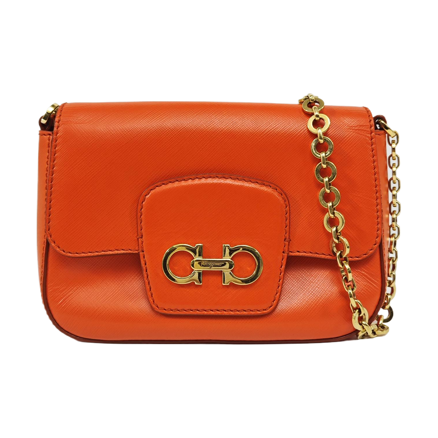 Gancini Calfskin Orange