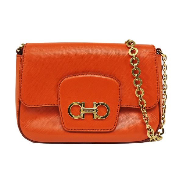 Gancini Calfskin Orange
