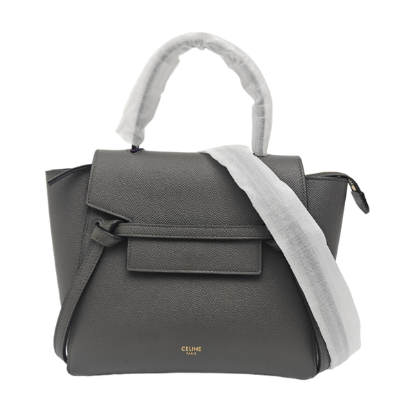 BELT Nano Calfskin Gray