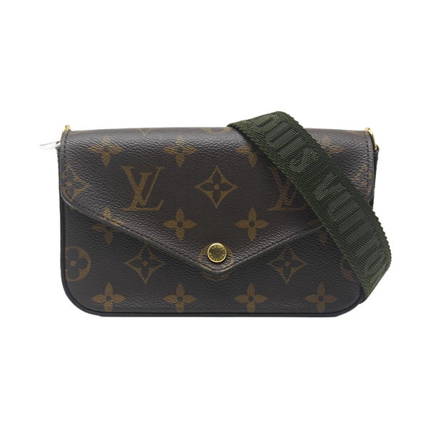 FÉLICIE Monogram Coated Canvas Brown