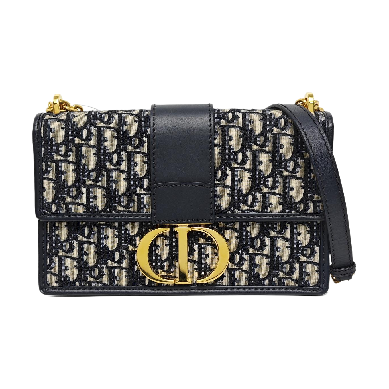 30 Montaigne Oblique Canvas Blue