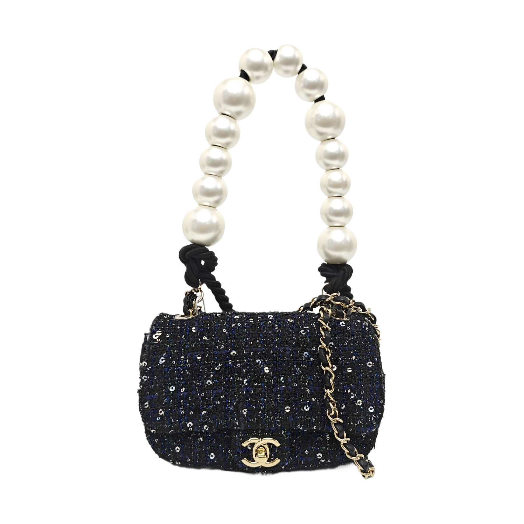CLASSIC FLAP Super Mini Fabric Black