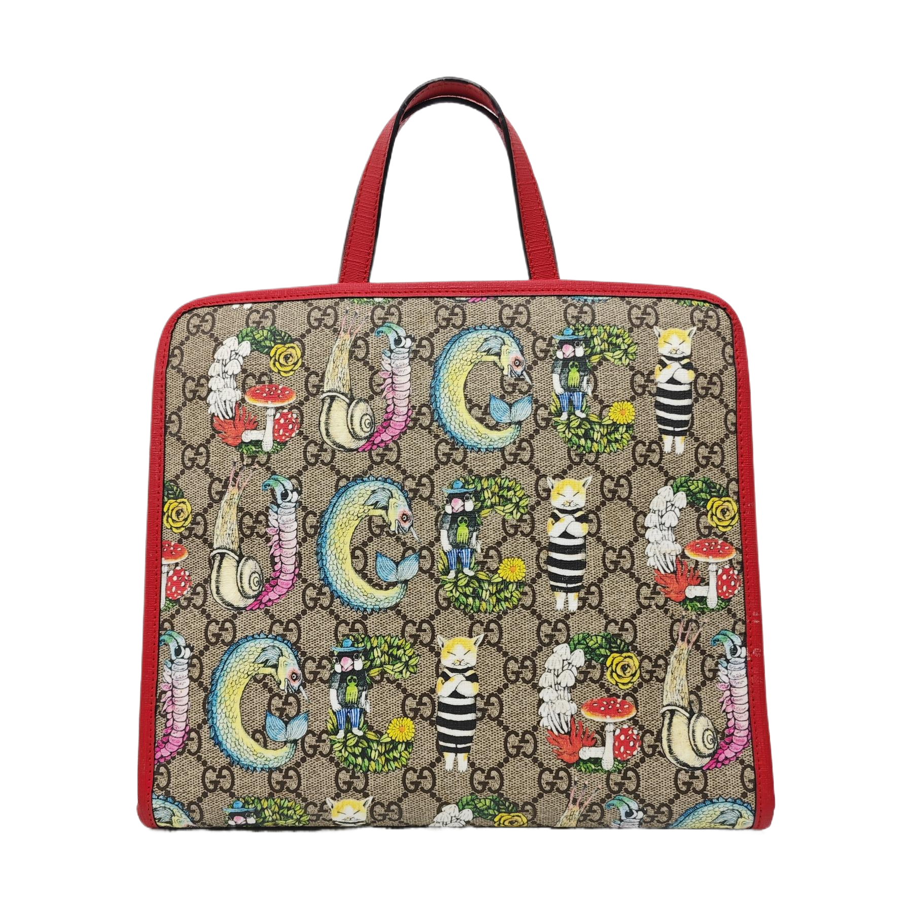 Children’s GG Bucket Monogram Coated Canvas Beige