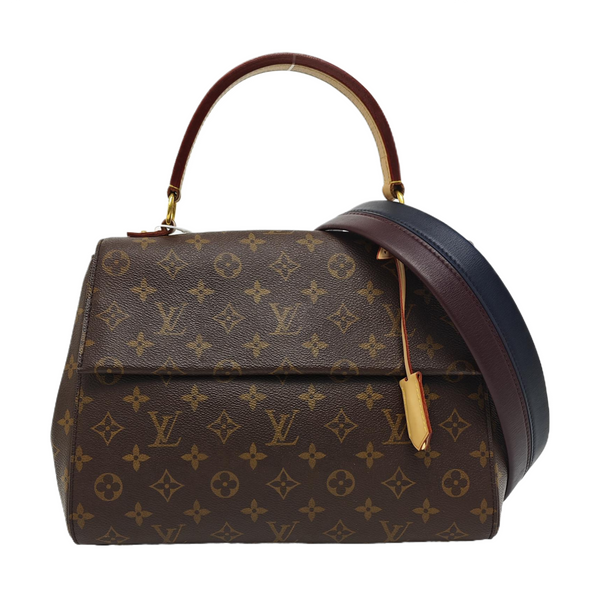 CLUNY MM Monogram Coated Canvas Brown