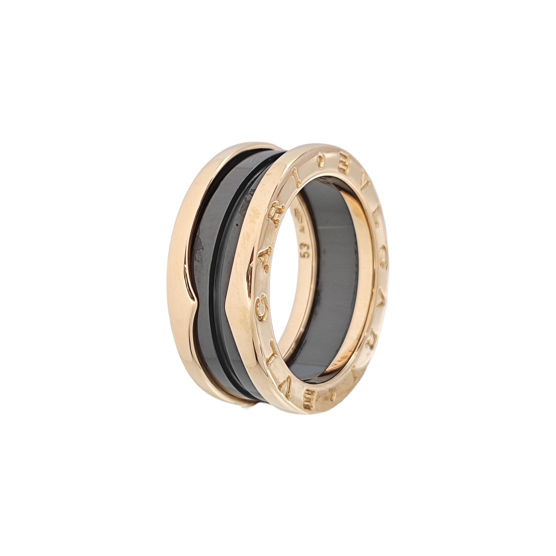 B.ZERO1 18k Rose Gold Ring EU 53