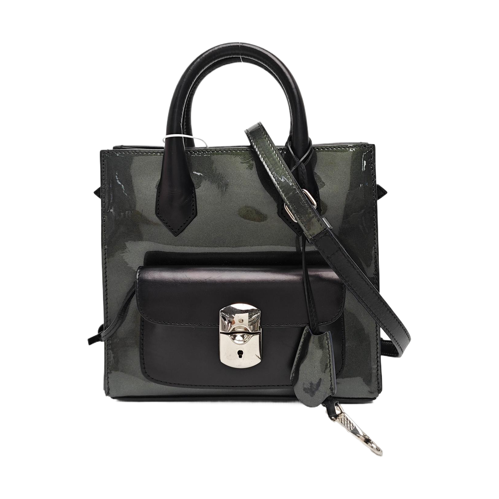 Padlock Work Patent Leather Green