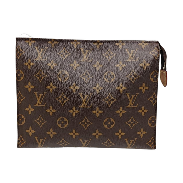 TOILET POCKET 26 Monogram Coated Canvas Brown