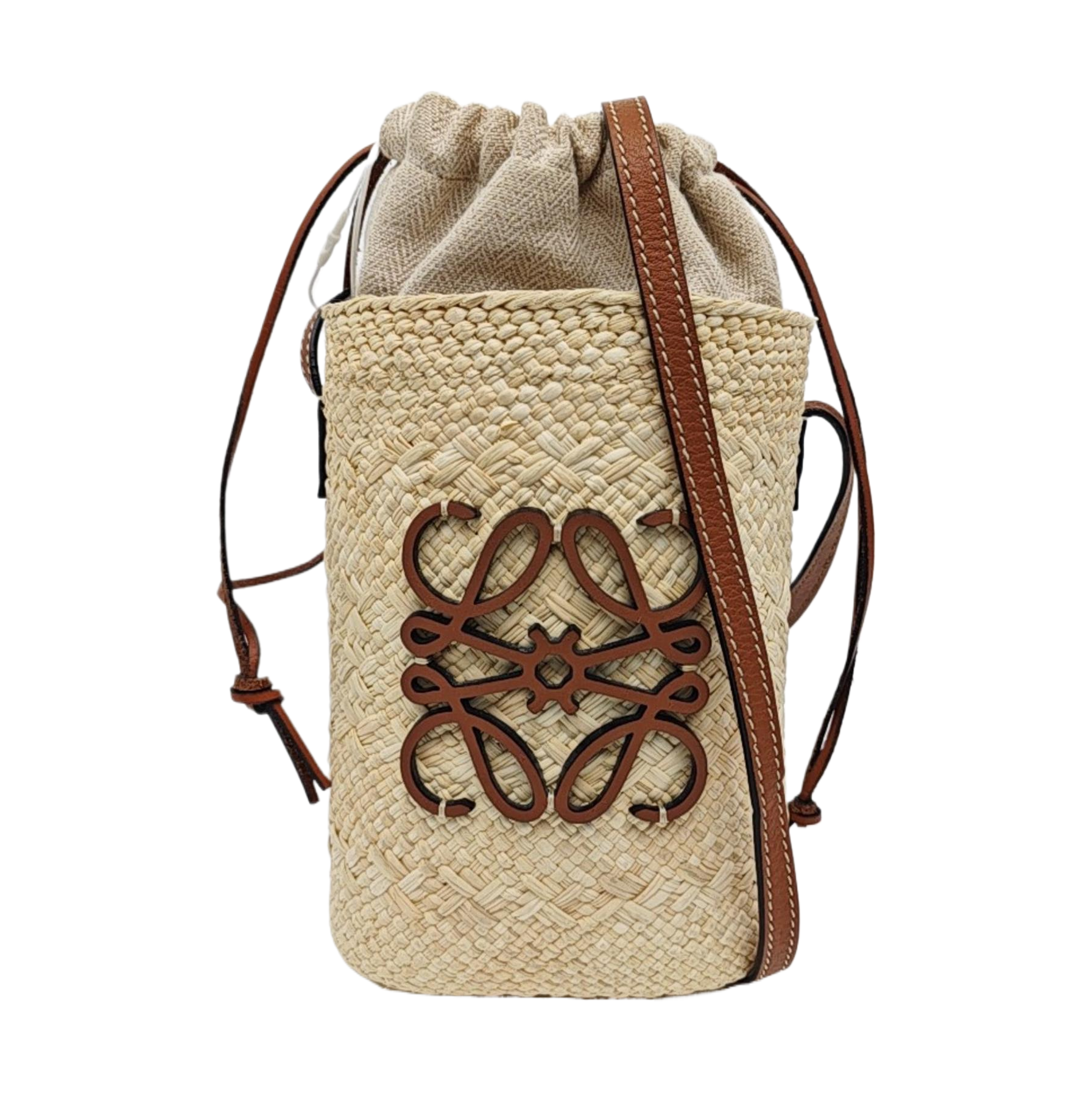 Straw Shoulder Bag Beige