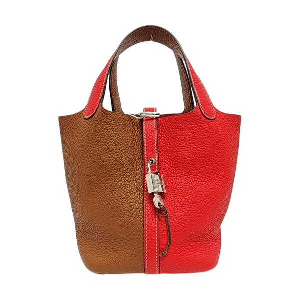 Authenticated pre-owned  Picotin Lock 18 Clemence Multicolor - Bucket Bag at Looply
