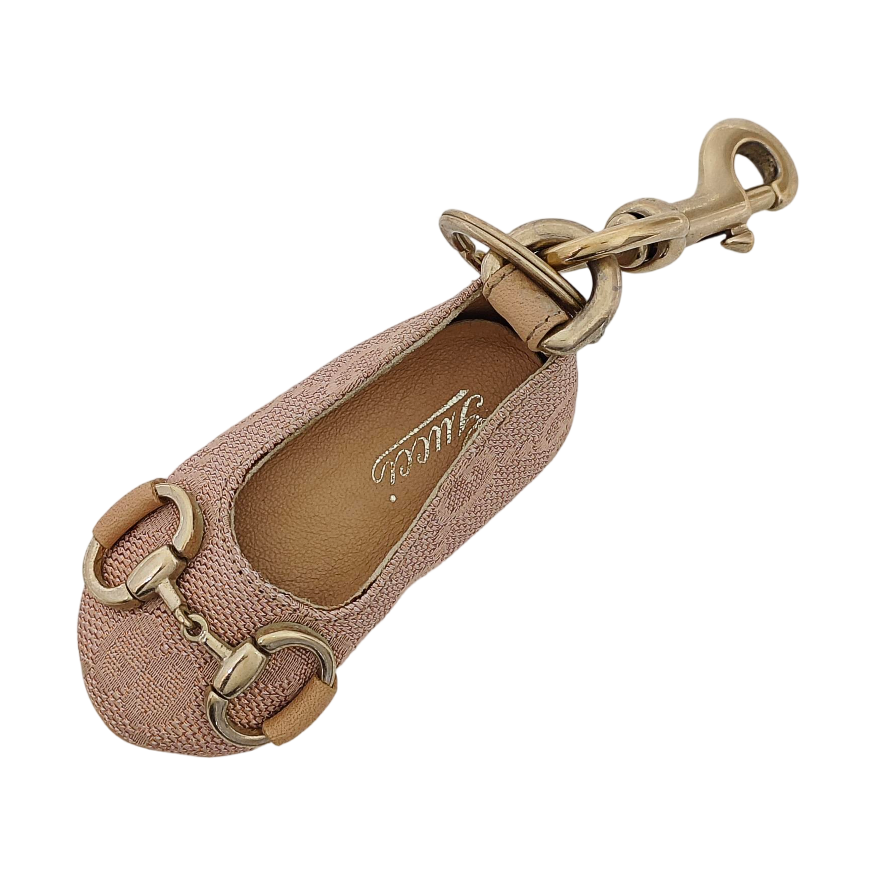 Leather Bag Charm Red