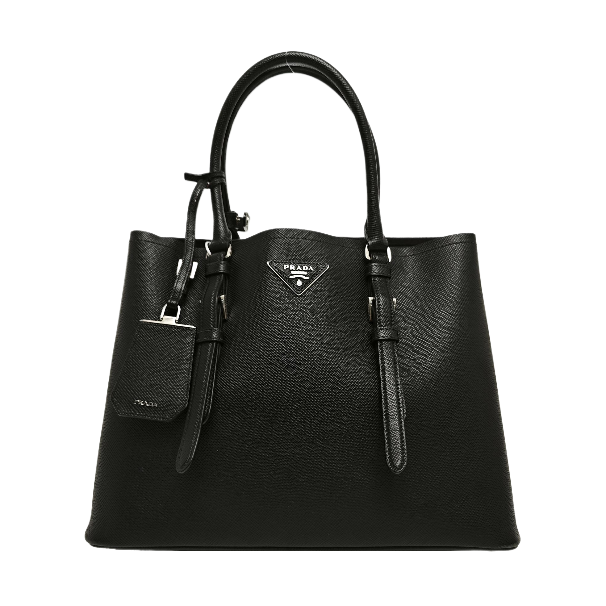 Double Medium Calfskin Black