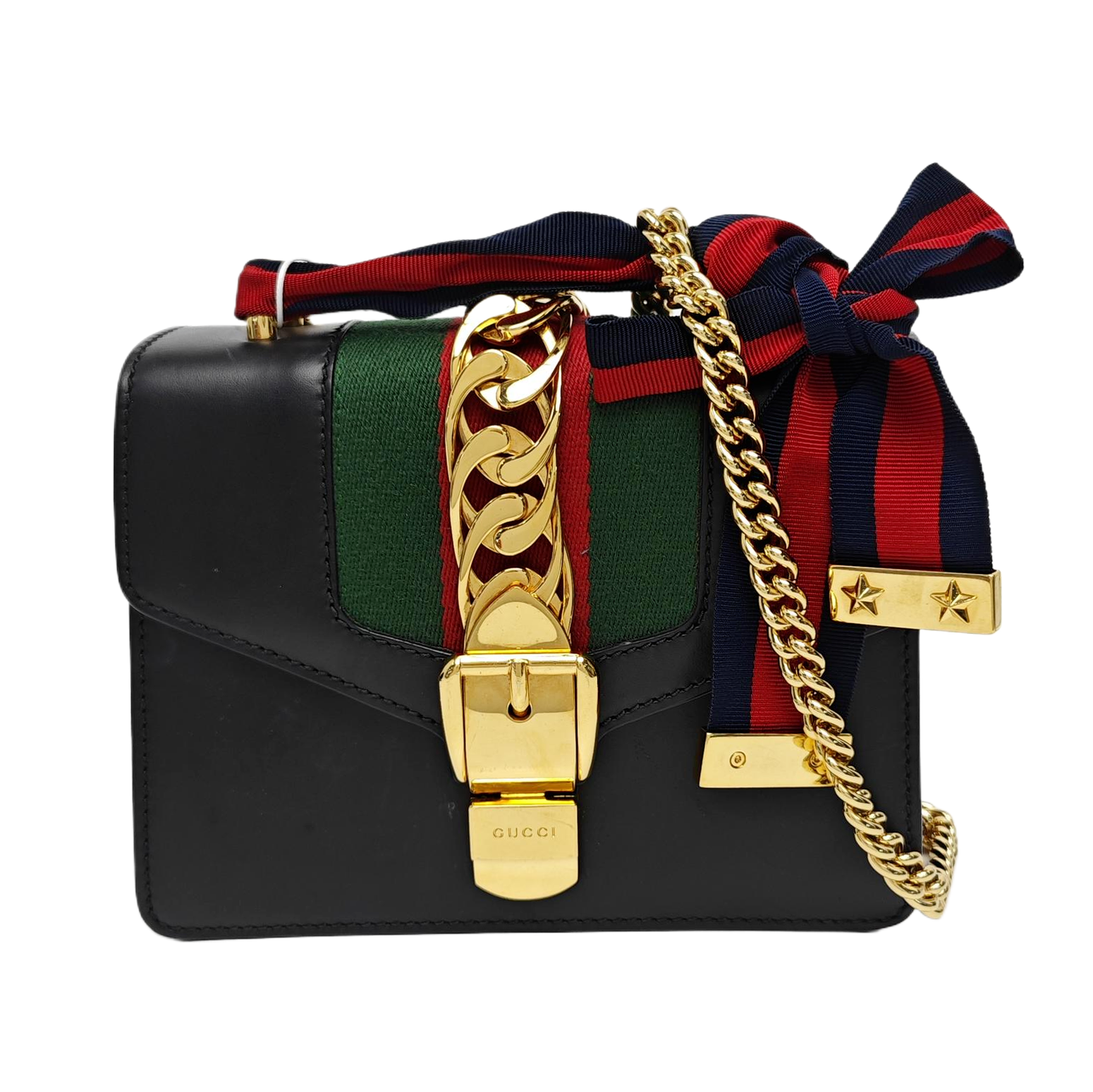 Sylvie Mini Calfskin Black