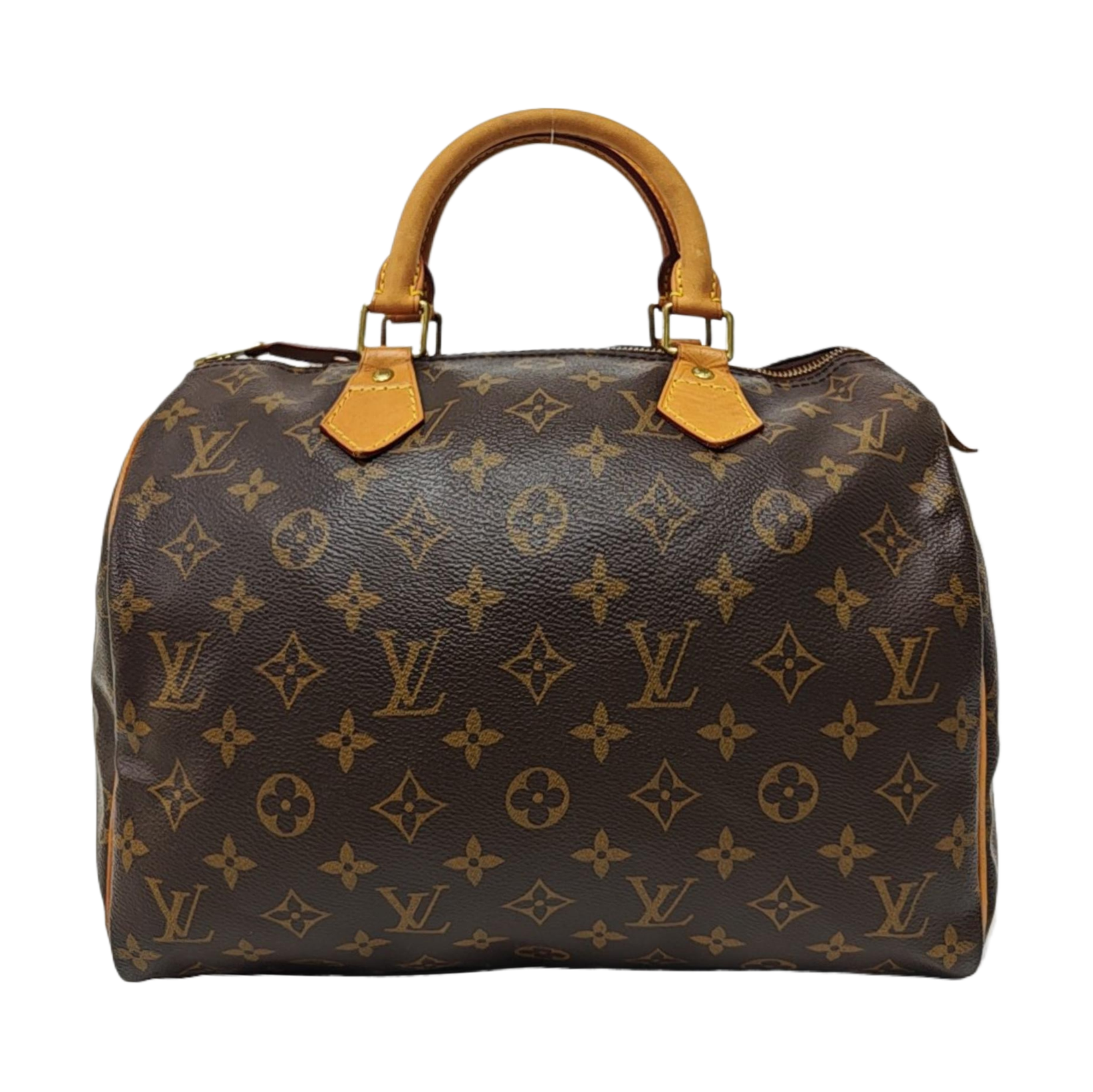 SPEEDY 30 Monogram Coated Canvas Brown