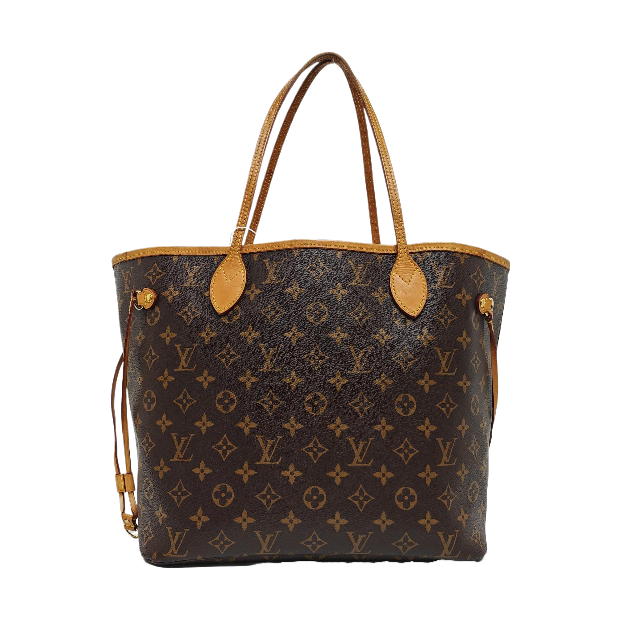 NEVERFULL MM Monogram Coated Canvas Brown