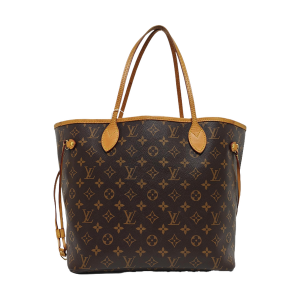 NEVERFULL MM Monogram Coated Canvas Brown