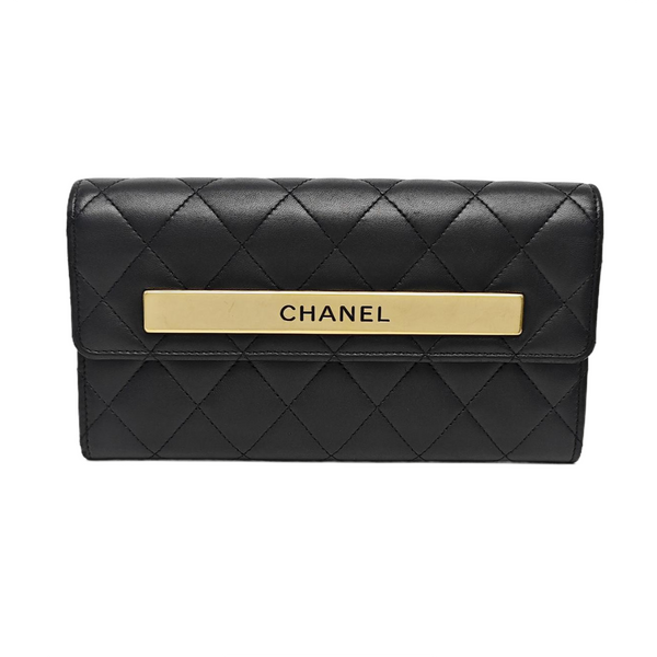 Quilted Lambskin Wallet Black