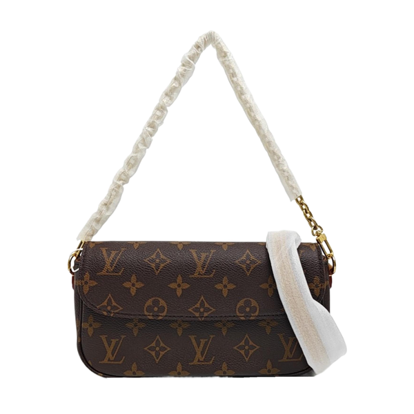 IVY Monogram Coated Canvas Brown