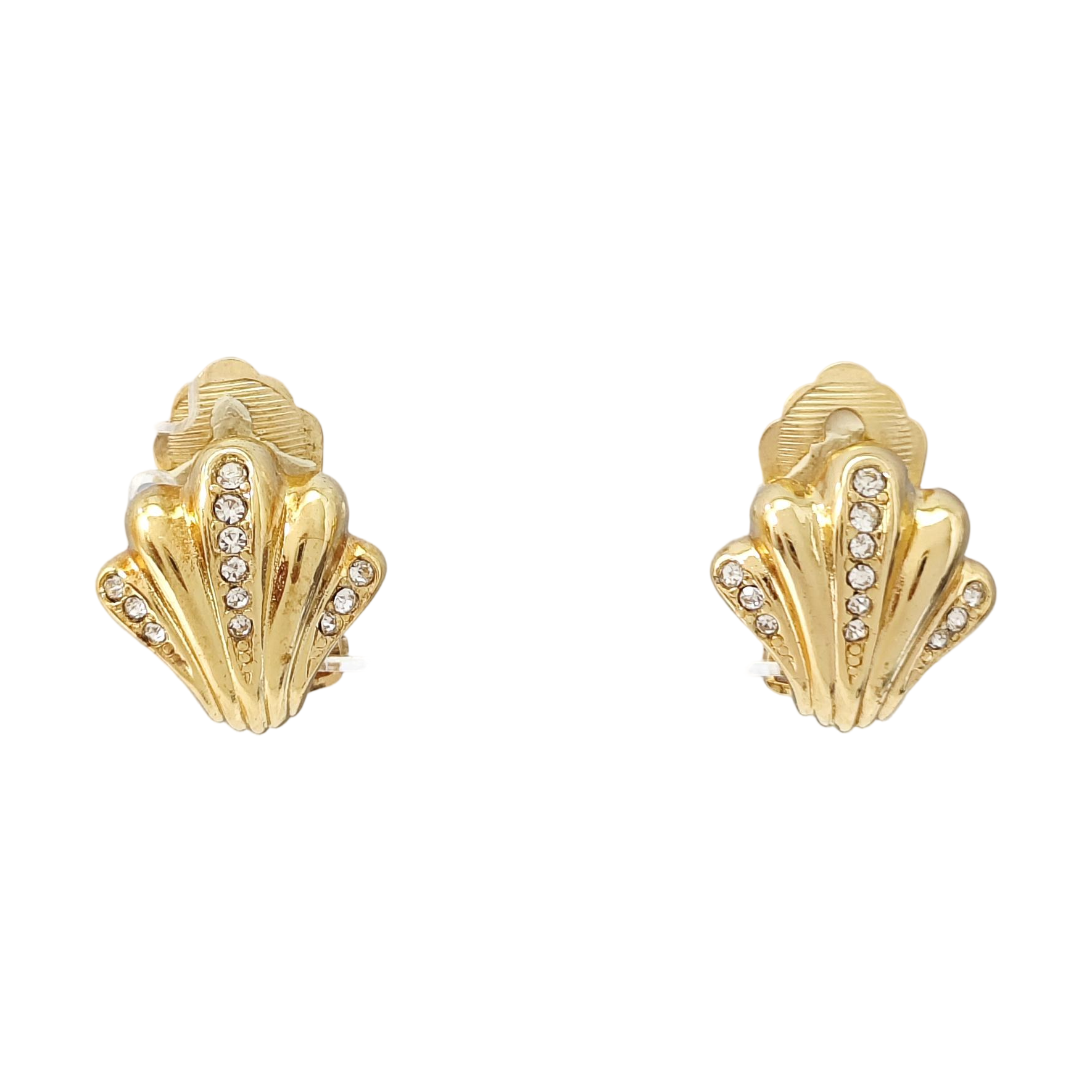 Metal Gold Clip On Earrings