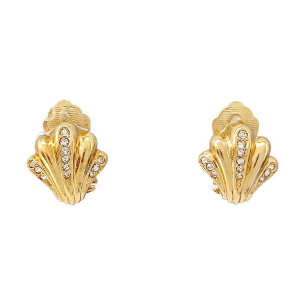 Metal Gold Clip On Earrings