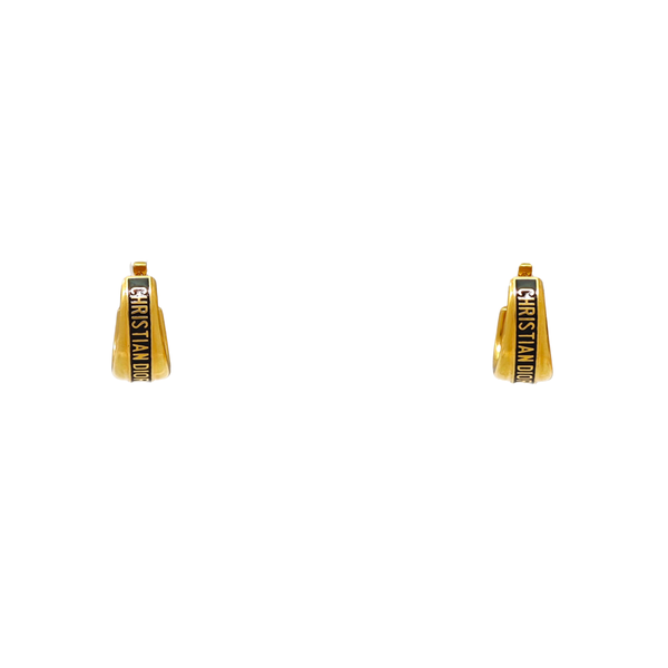 Dior Code Metal Gold Stud Earrings