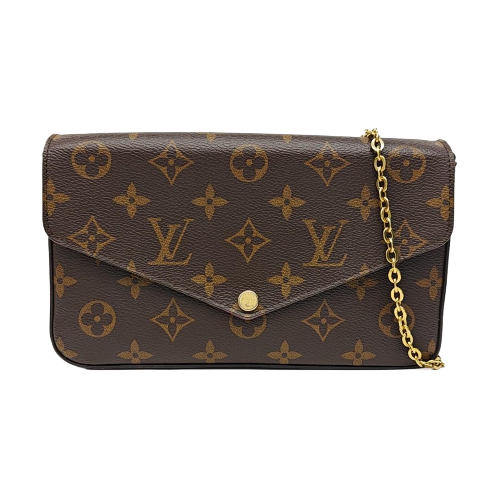 FÉLICIE Monogram Coated Canvas Brown