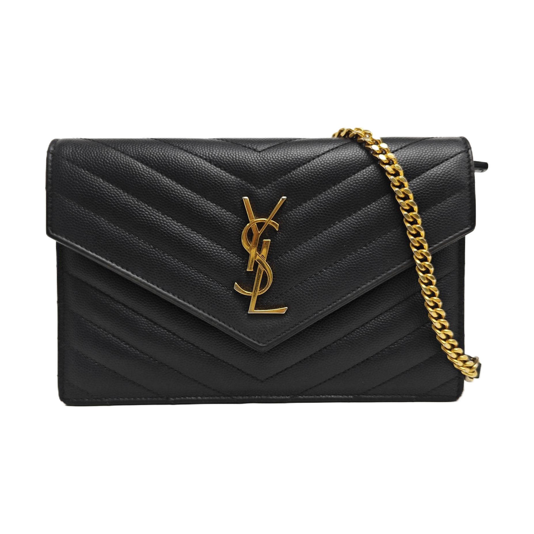 MONOGRAM WOC Chevron Calfskin Black