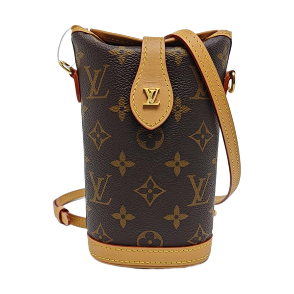 FOLD ME Monogram Coated Canvas Brown