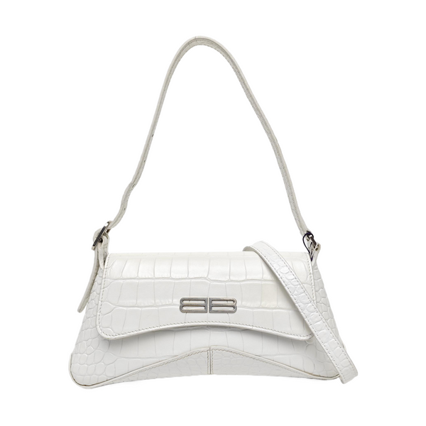Calfskin Shoulder Bag White