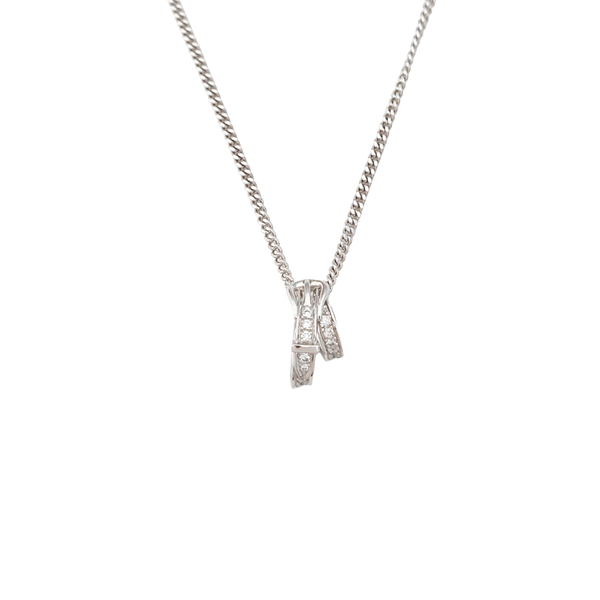 18k White Gold Silver Necklace
