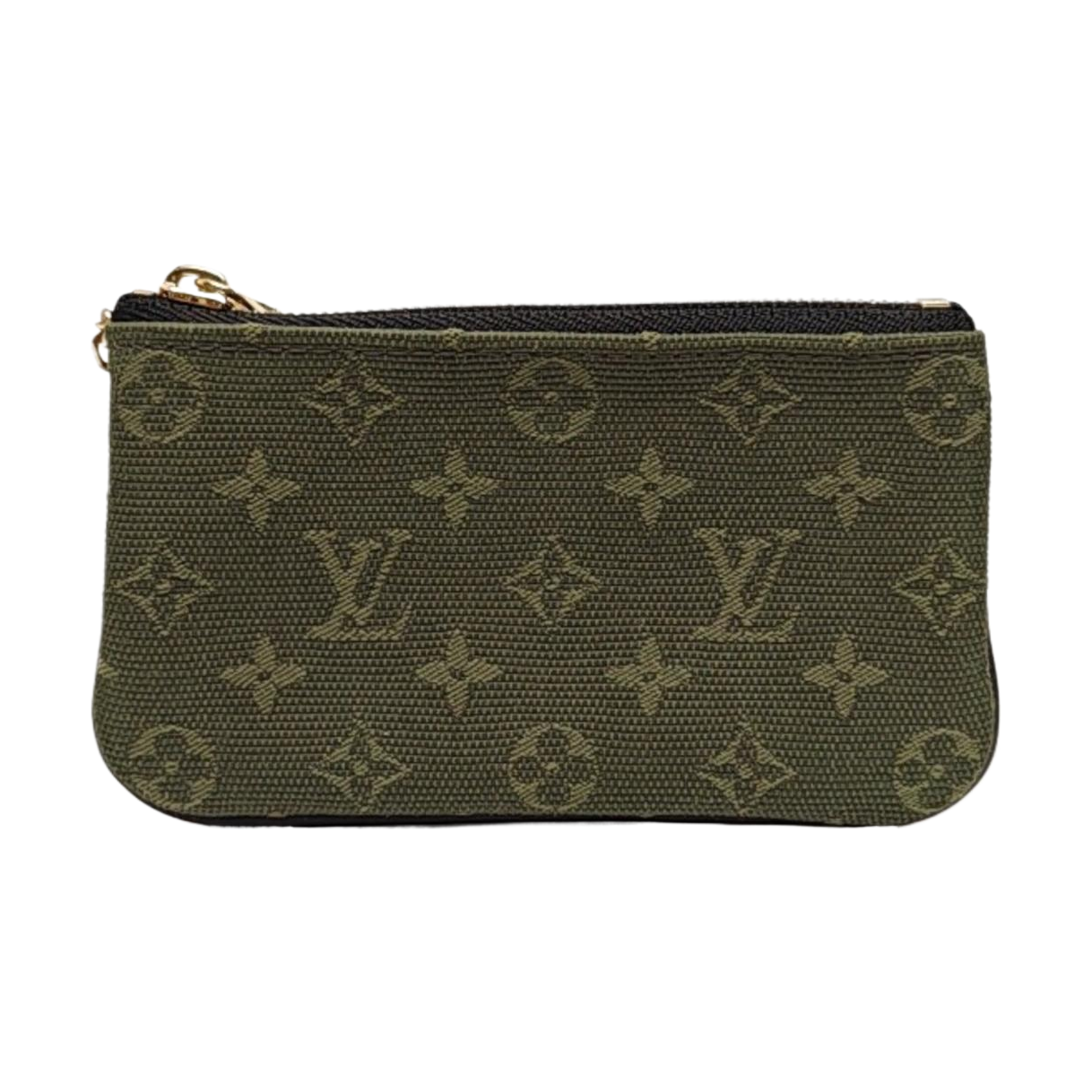 Monogram Canvas Key Pouch Green