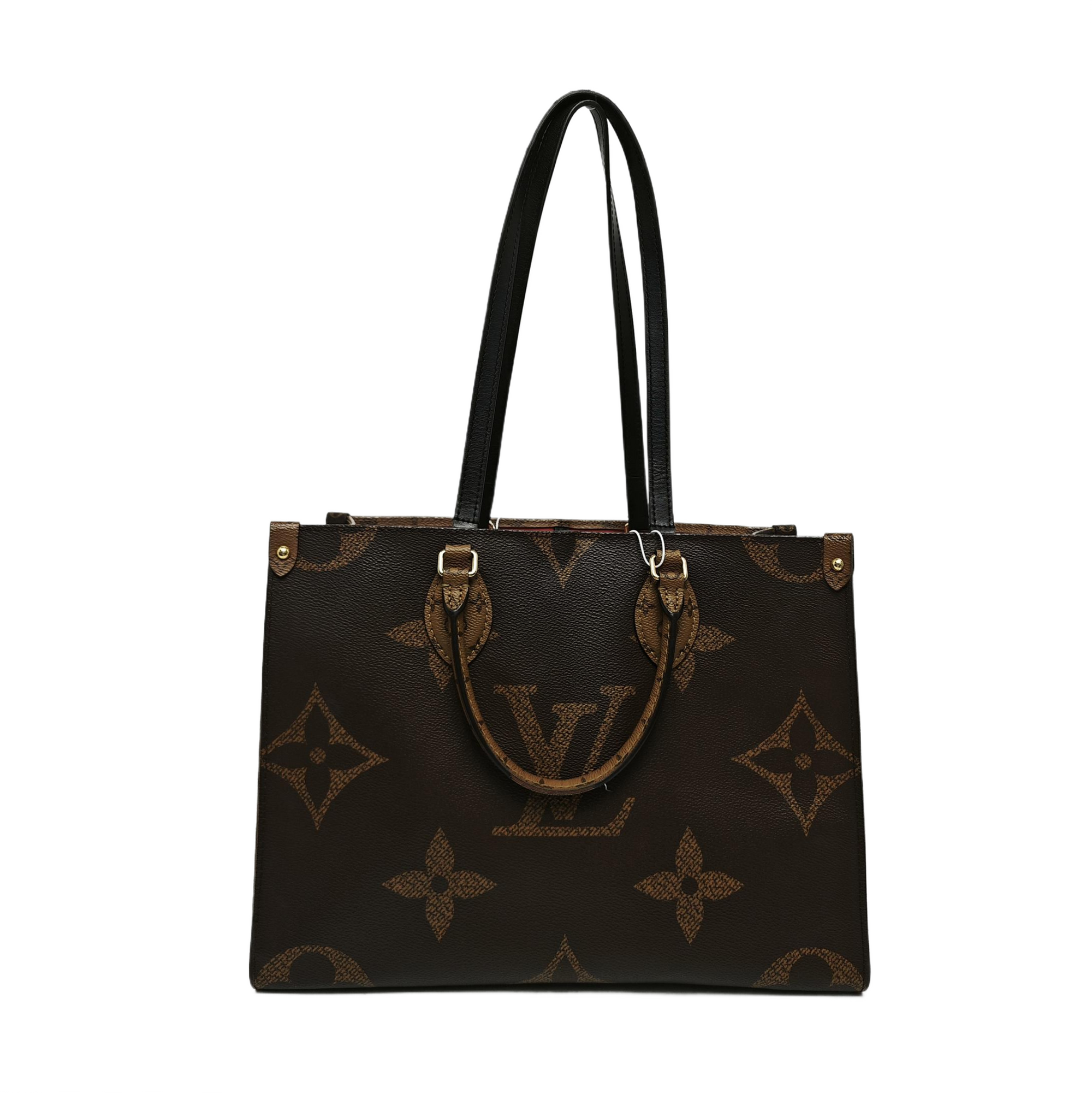 ONTHEGO MM Monogram Coated Canvas Brown