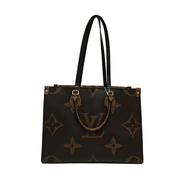ONTHEGO MM Monogram Coated Canvas Brown