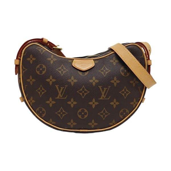 CROISSANT Monogram Coated Canvas Brown